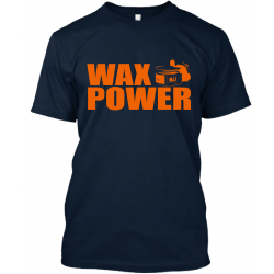 T-shirt WAX POWER BLEU MARINE