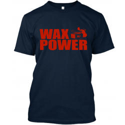 T-shirt WAX POWER BLEU MARINE