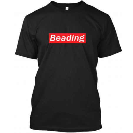 T-shirt BEADING NOIR