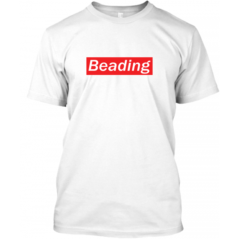 T-shirt BEADING BLANC