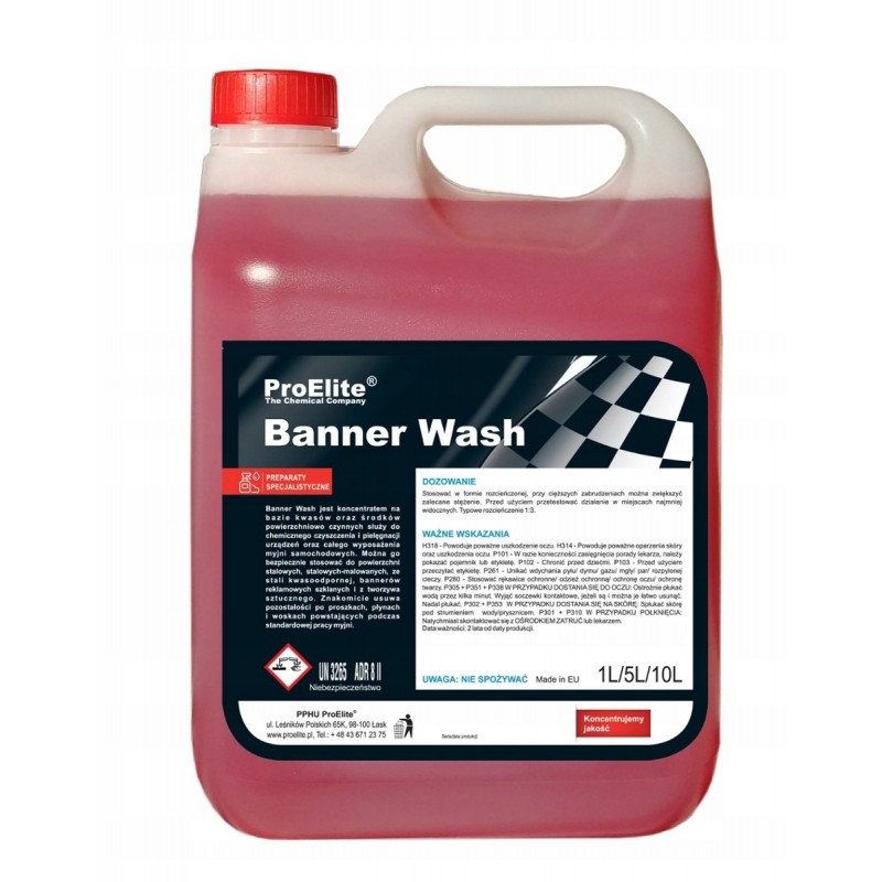 Banner wash