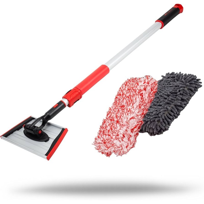 Brosse microfibre télescopique